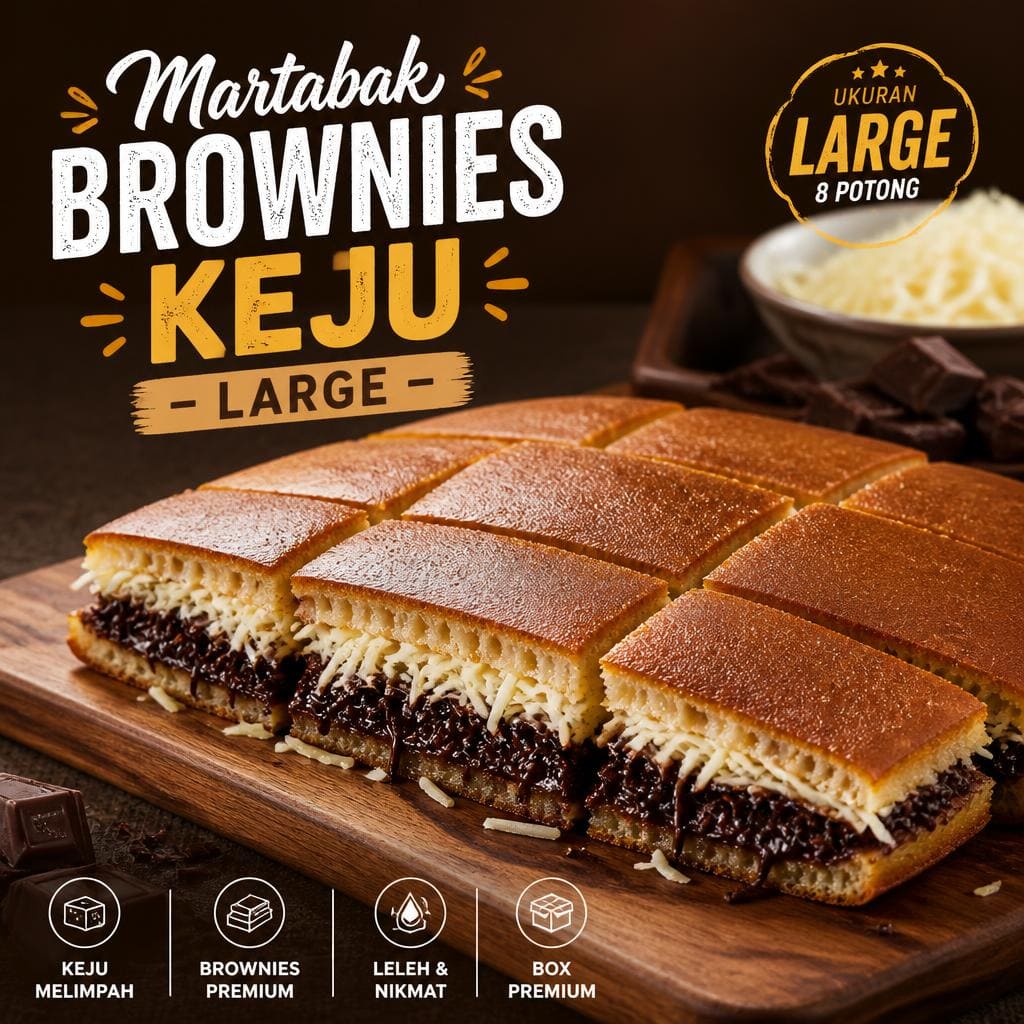 Brownies Keju Large Martabak 999 Asli Bandung